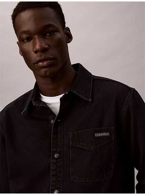 blue black stone 90s overshirt CALVIN KLEIN JEANS | LV04RE714GEF7